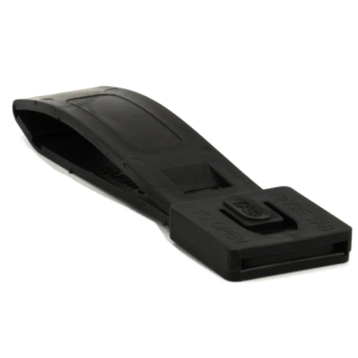 HCC Tactical Short MALICE Clip 3-inch tactical gear, black metal clip for secure attachment and versatile use.