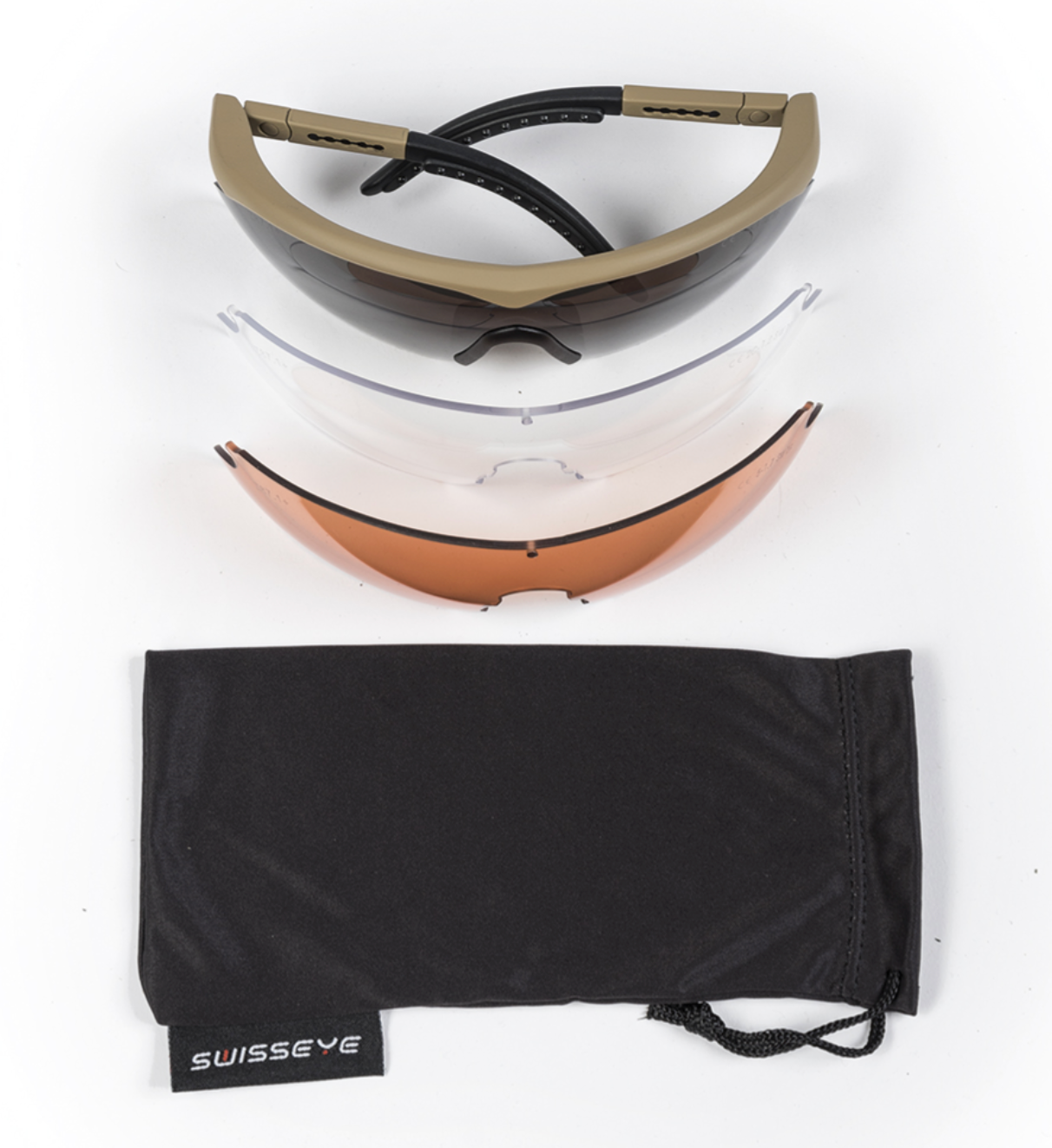 SwissEye® Raptor ballistic sunglasses with a sleek design, tinted lenses, and sturdy frame for outdoor protection.