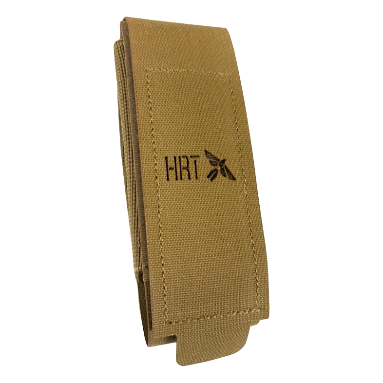 HCC Tactical ARC Utility Pouch in black with multiple compartments, designed for outdoor or tactical use.