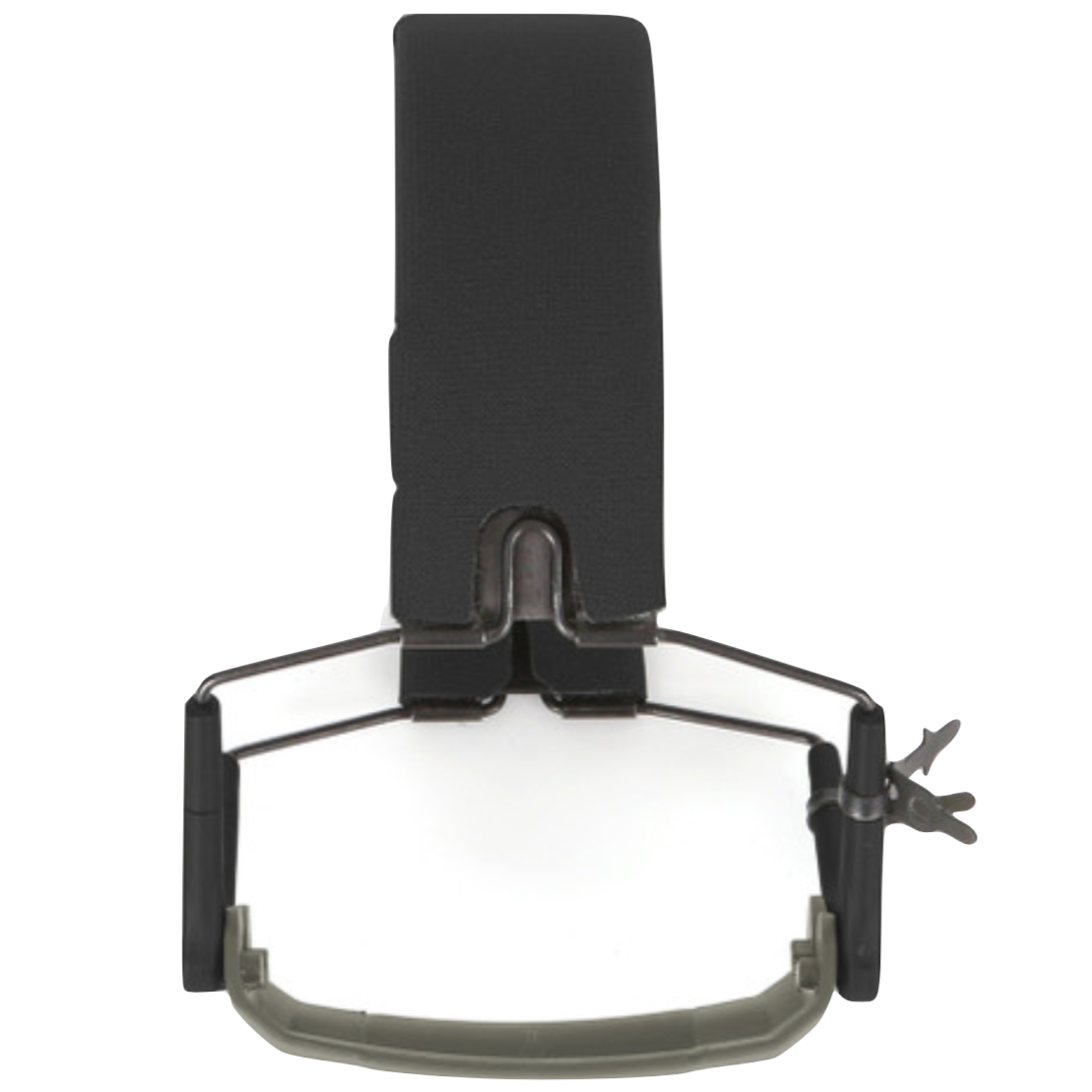 HCC Tactical AMP Headband for hearing protection and communication, featuring adjustable fit and cushioned ear pads.