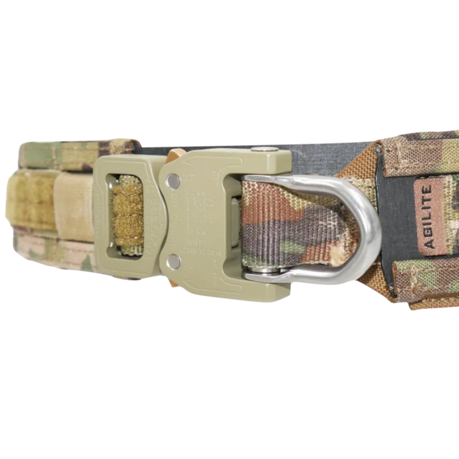 HCC Tactical Magnetix Battle Belt combat belt with adjustable straps and MOLLE webbing for tactical gear attachment.