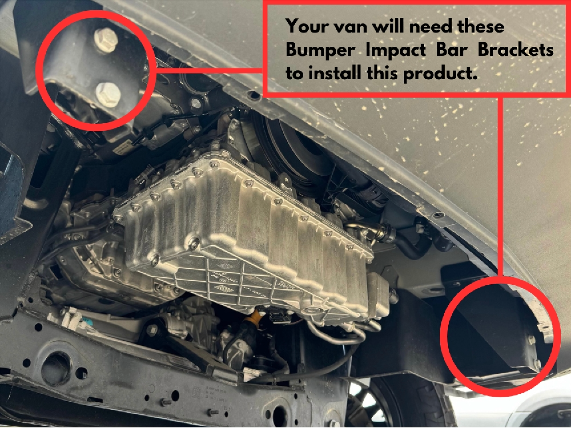 VanSpeed Sprinter skid plate from The Van Mart, showcasing durable material and design for undercarriage protection.