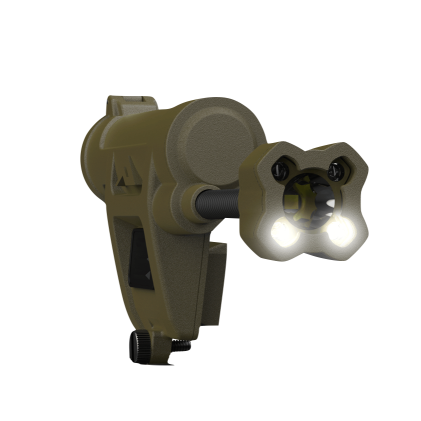 HCC Tactical Charge X IR Max helmet with adjustable straps and advanced safety features, displayed from an angled view.