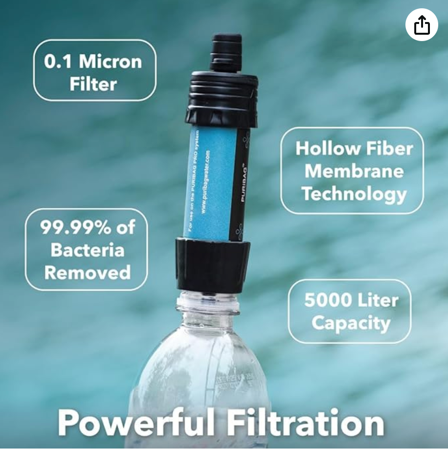Puribag Adventure Pack - [hydration backpack with 2L water bladder and adaptable membrane filter kit] - OVERLANDERS Outfitter