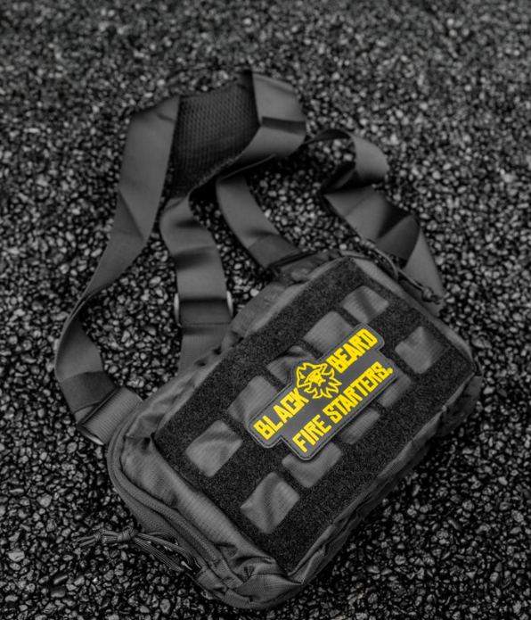 Black Beards Tac Pac by Alpenglow Readiness Supply, featuring durable outdoor gear with multiple compartments.