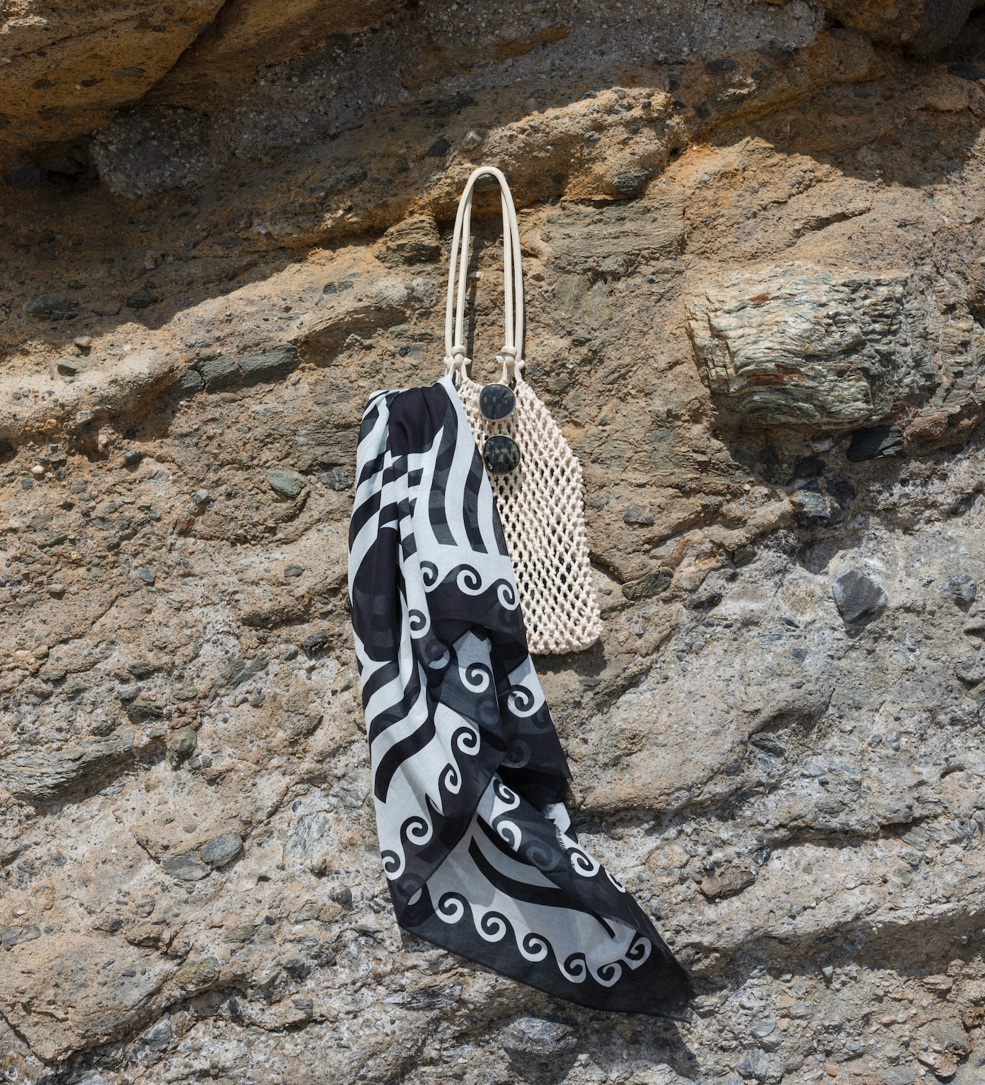 Mykonos Pareo - Midnight Swim Sun Pattern - We The Collective
