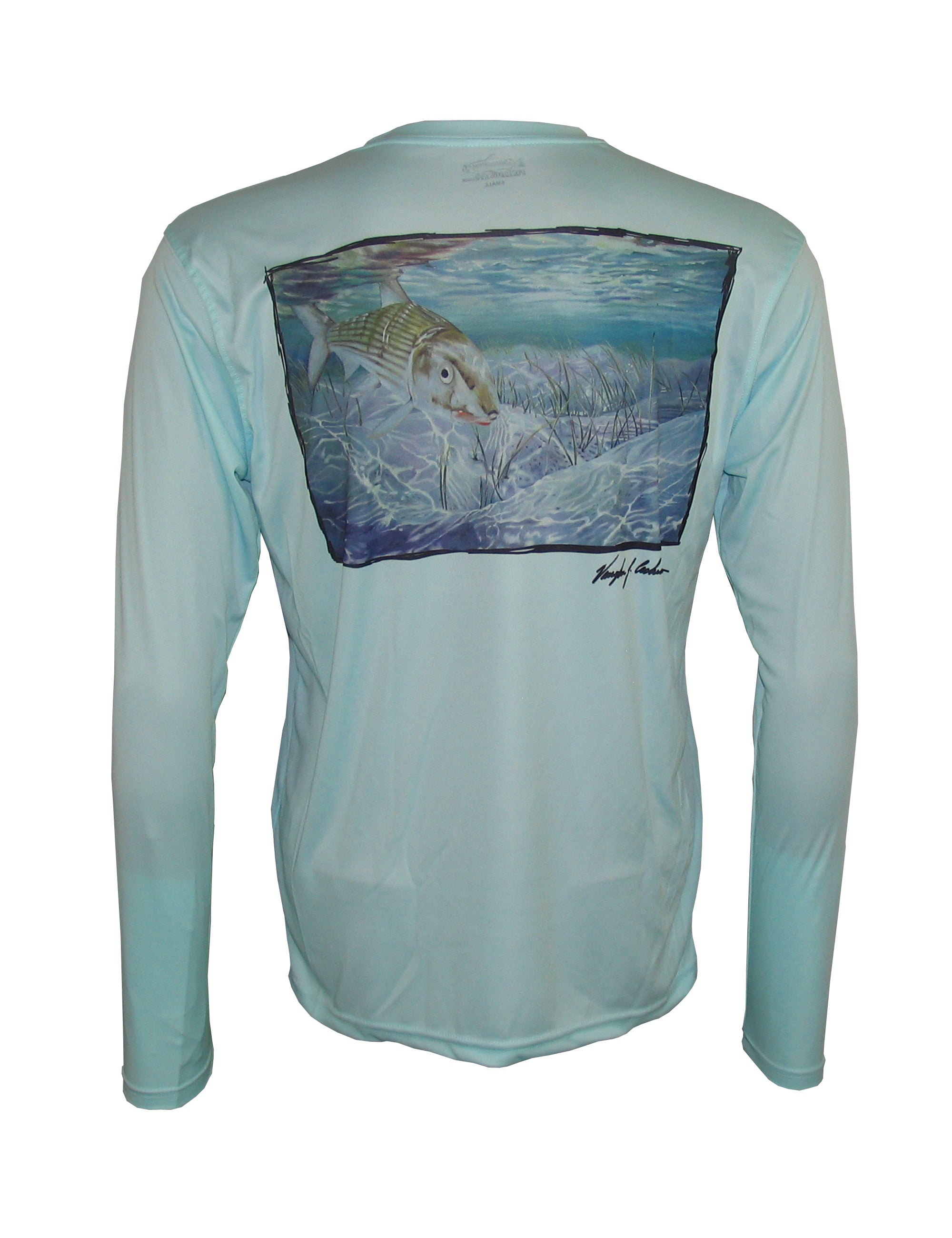 Men's Sun Protective Fishing Shirt Seagrass Green/Bonefish - OVERLANDERS Outfitter