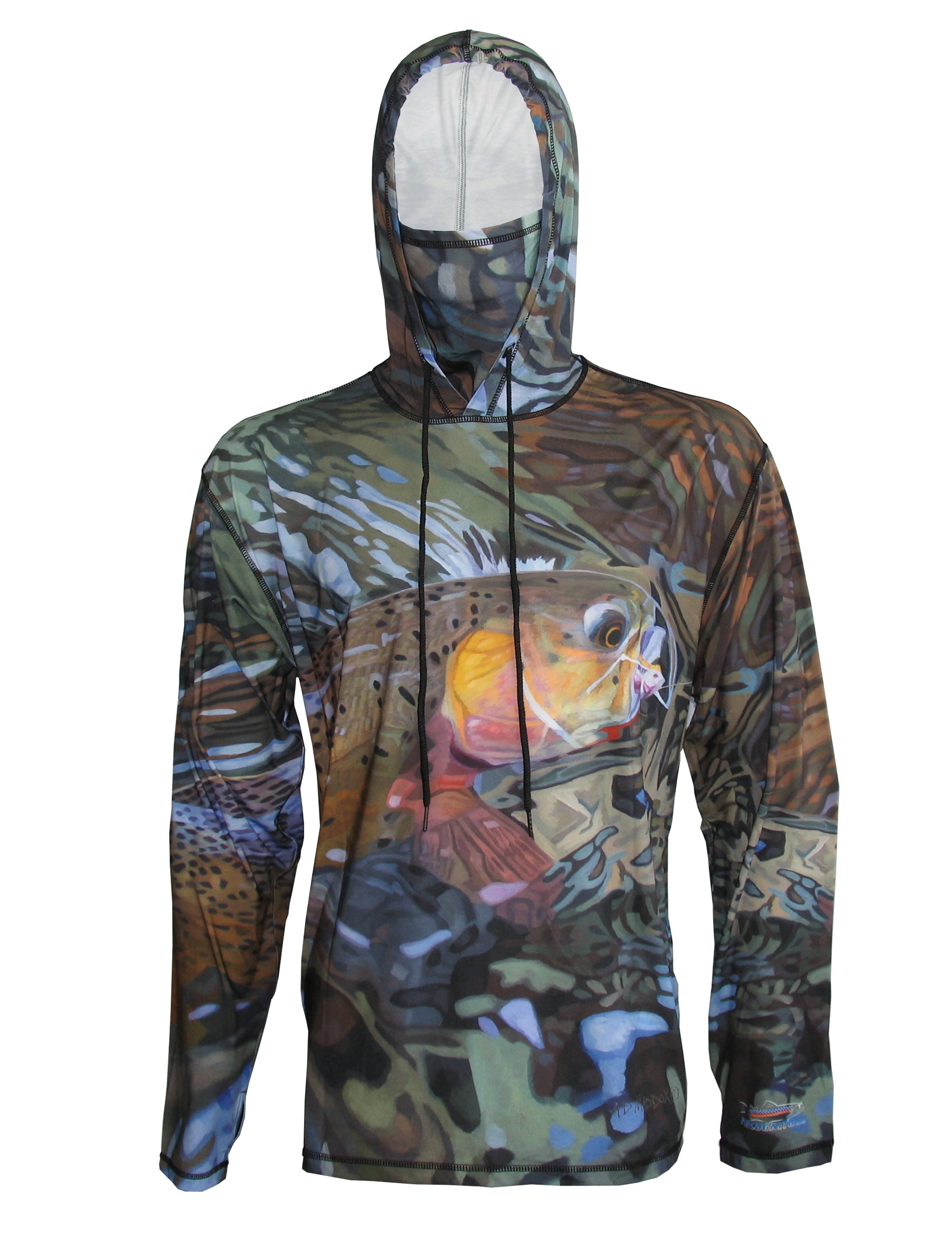 Secluded Cutty graphic fishing hoodie by Sunpro, Cognito Brands, Inc., featuring a front view with fishing-themed design.