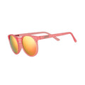 Side view of Rare Air Discs Influencers Pay Double Circle G polarized sunglasses with black frames and tinted lenses.