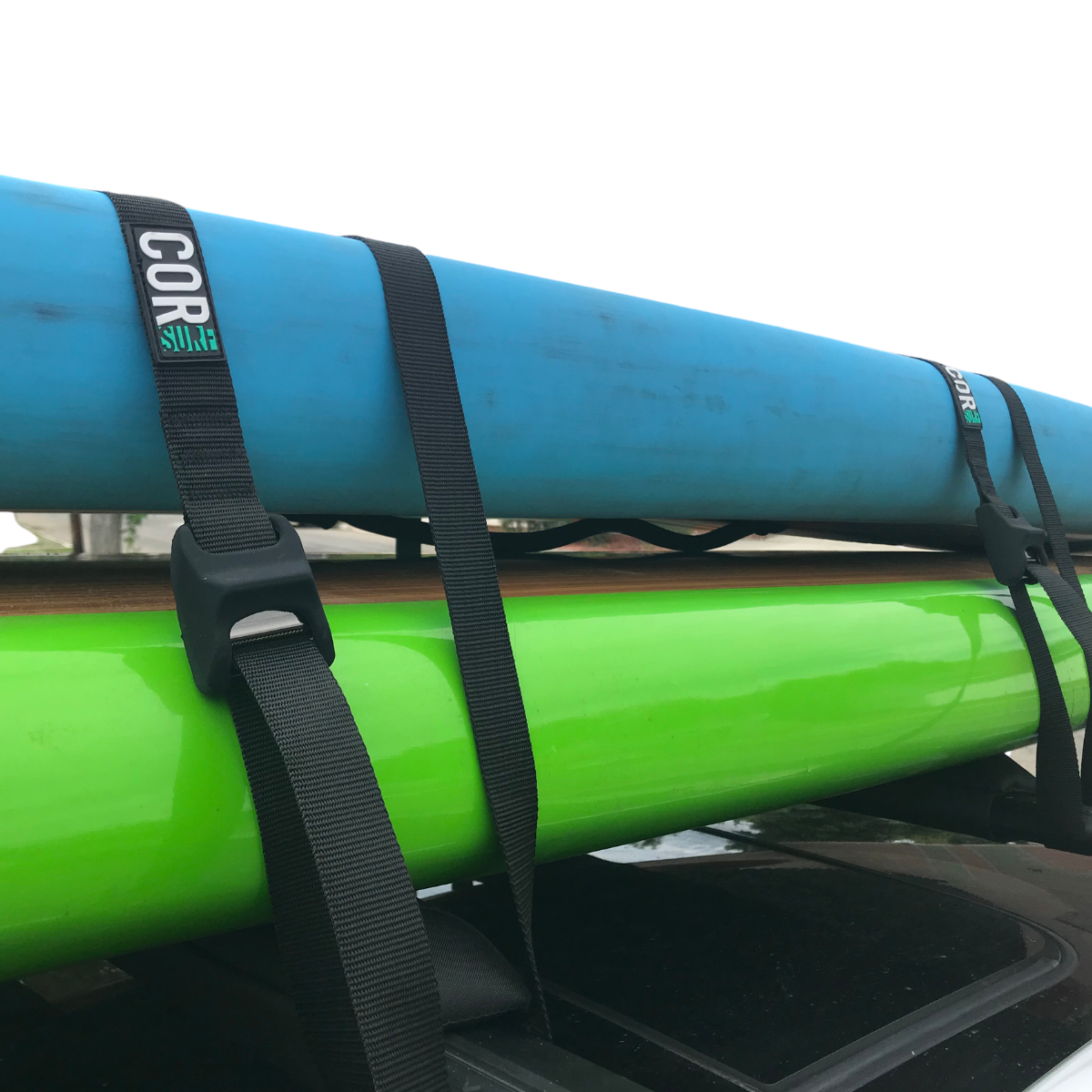 COR Surf scratch-resistant silicone tie down strap, 15-foot length, durable accessory for securing cargo or equipment.