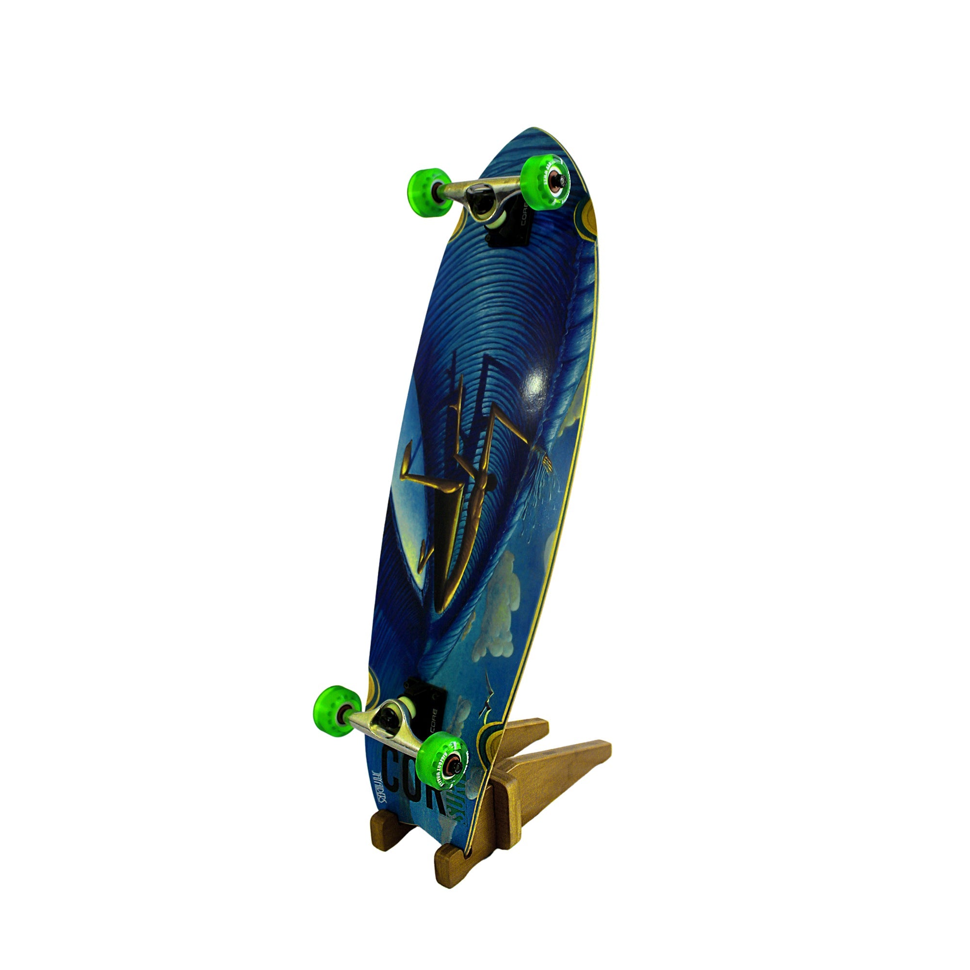 Bamboo Skateboard Floor Stand - OVERLANDERS Outfitter