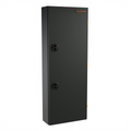 Closed Avatar Offroad Ski 8 Passenger Storage Box showing secure lid and sleek black exterior for vehicle roof storage.