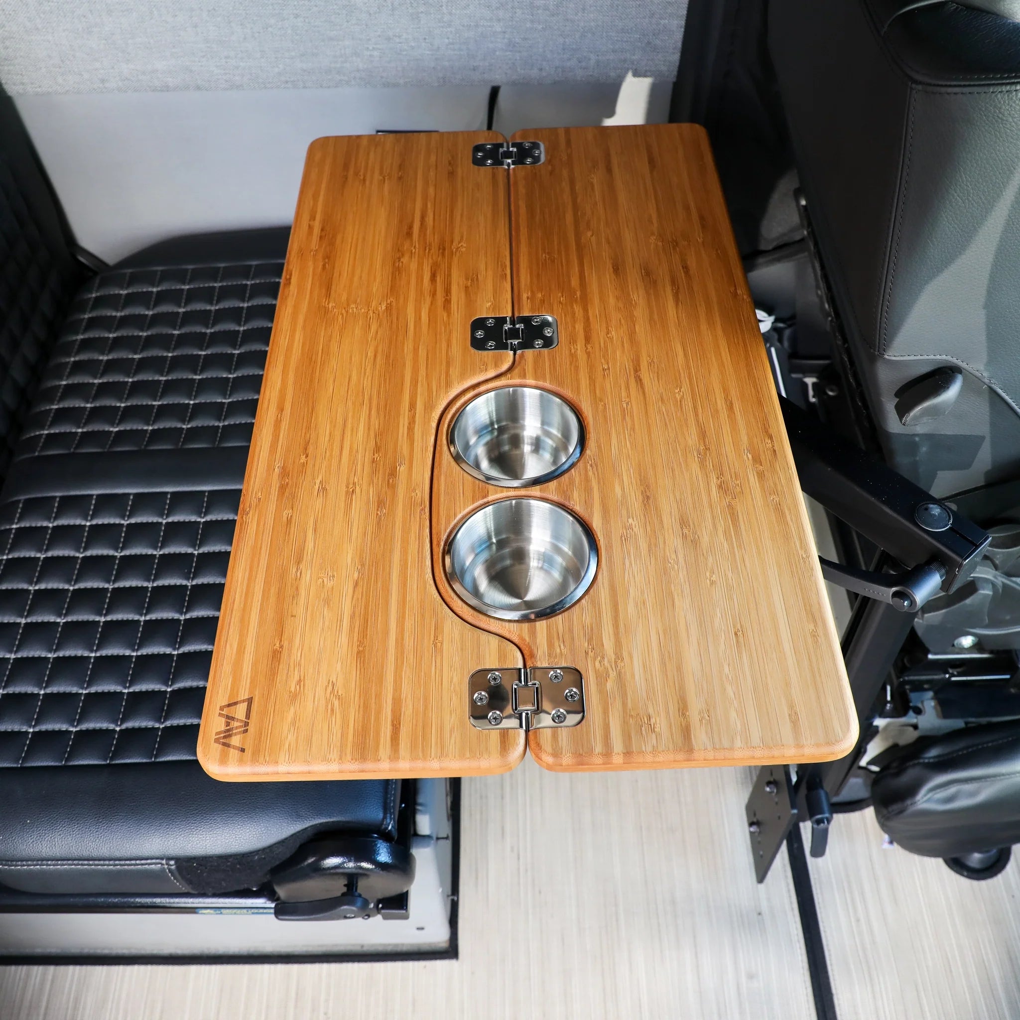 Canyon Adventure Vans Skinny 2.0 Folding Table Top, CAV branded product, lightweight and compact for outdoor use.