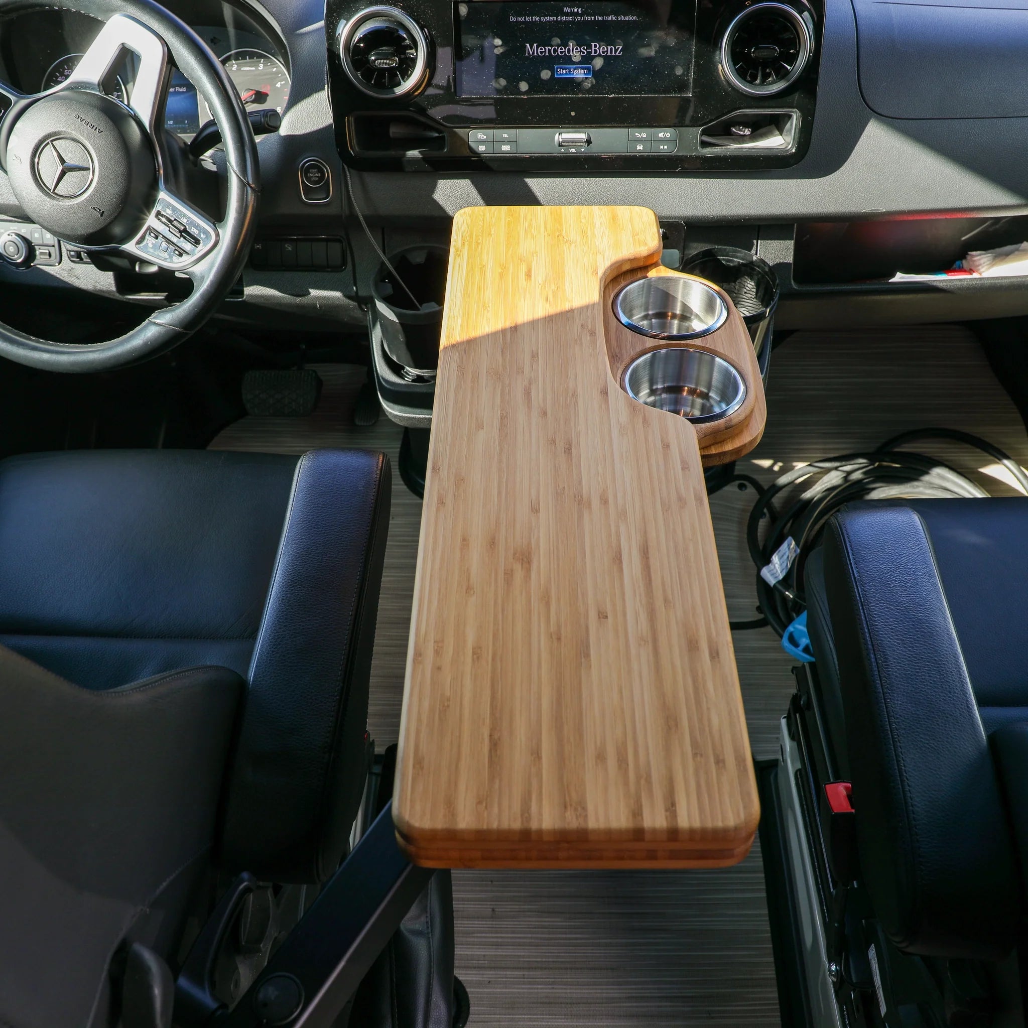 Canyon Adventure Vans Skinny 2.0 Folding Table Top, compact and lightweight, with a smooth surface for outdoor activities and dining.