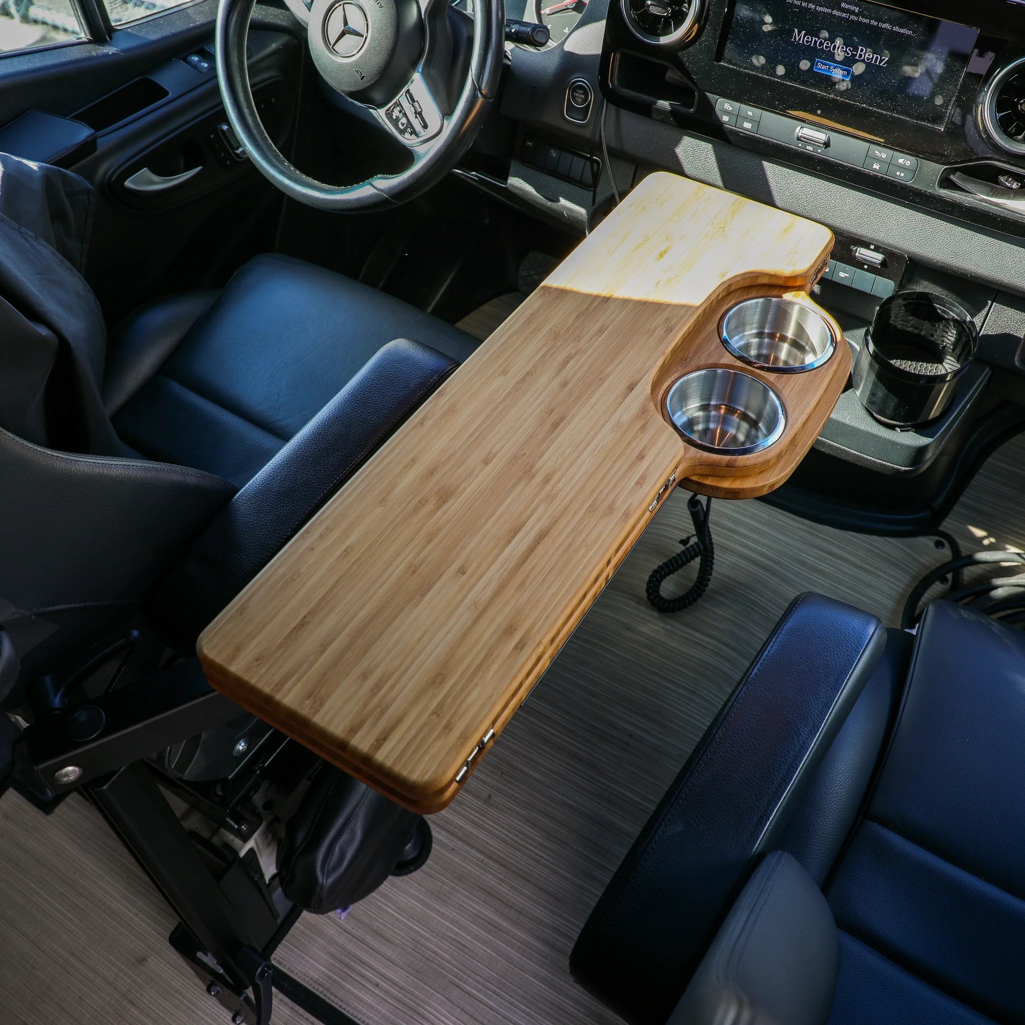 Canyon Adventure Vans Skinny 2.0 Folding Table Top in compact, portable design with CAV branding and sturdy surface for outdoor use