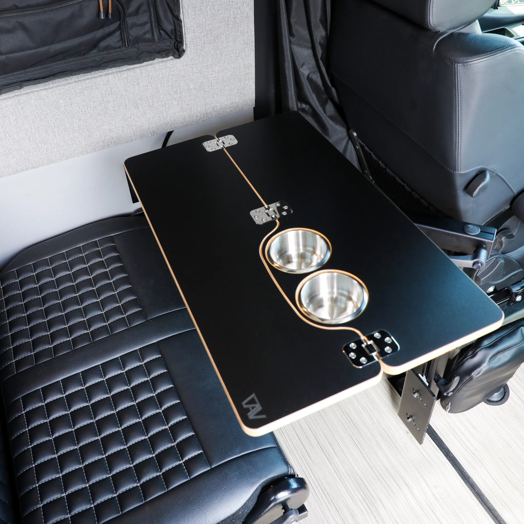 Canyon Adventure Vans Skinny 2.0 Folding Table Top, CAV branded product, showing a compact, lightweight table surface with foldable design.