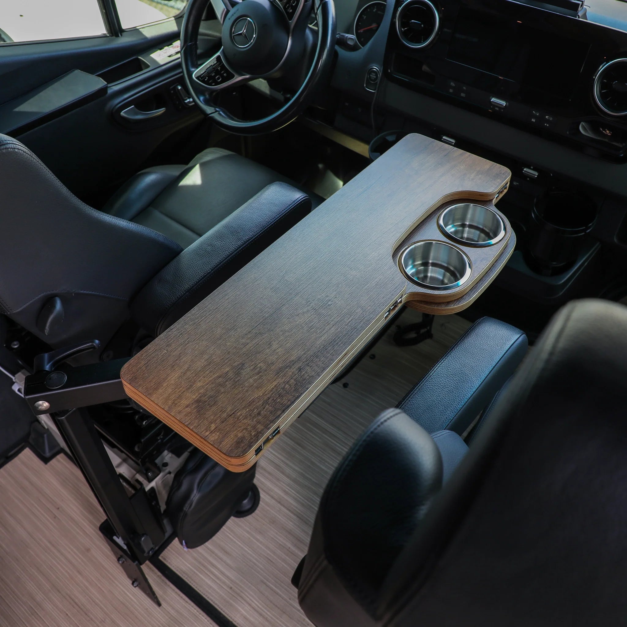 Canyon Adventure Vans Skinny 2.0 folding table top, lightweight and portable, with a smooth surface for outdoor or indoor use.