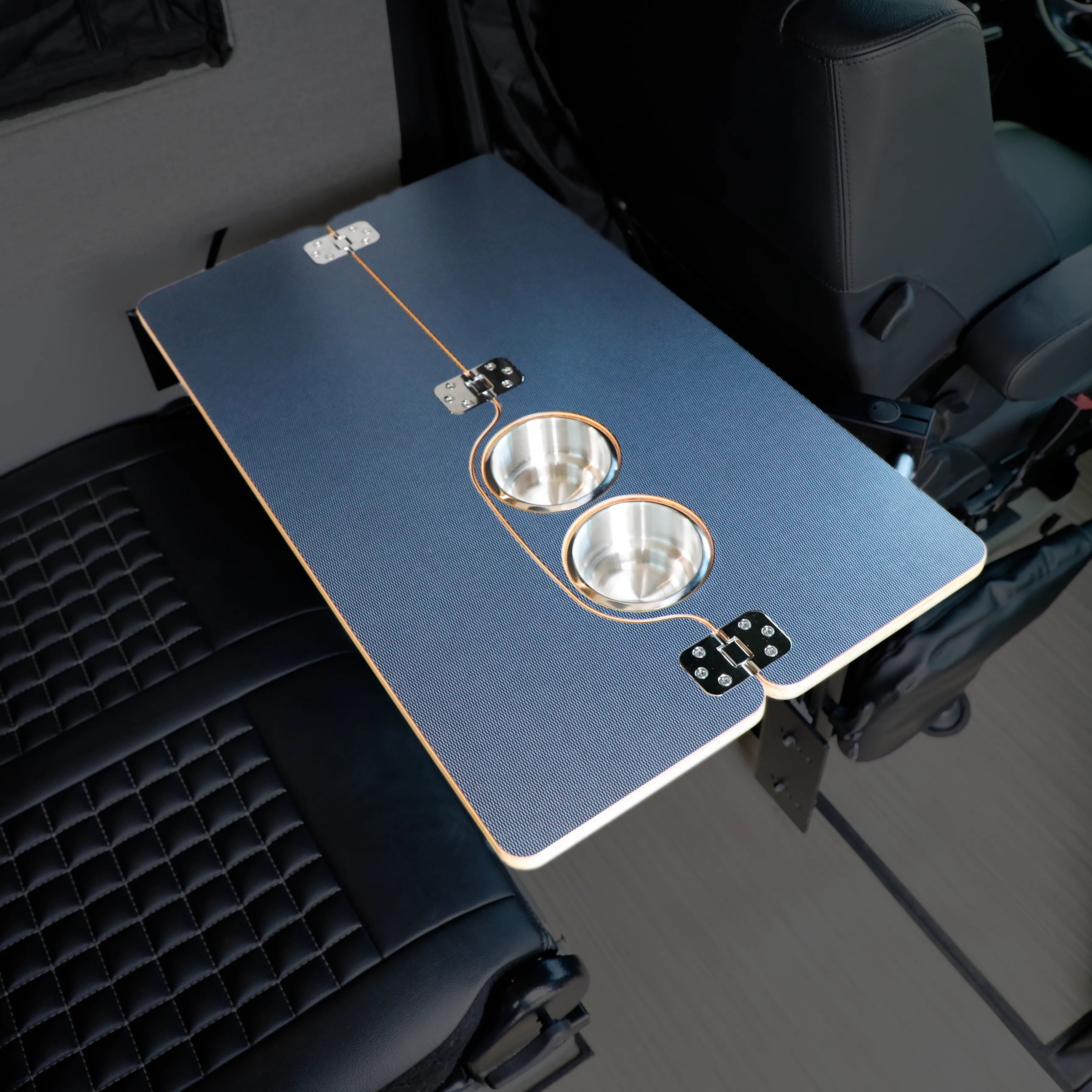Canyon Adventure Vans Skinny 2.0 Folding Table Top, portable and lightweight, with a smooth surface for outdoor use.
