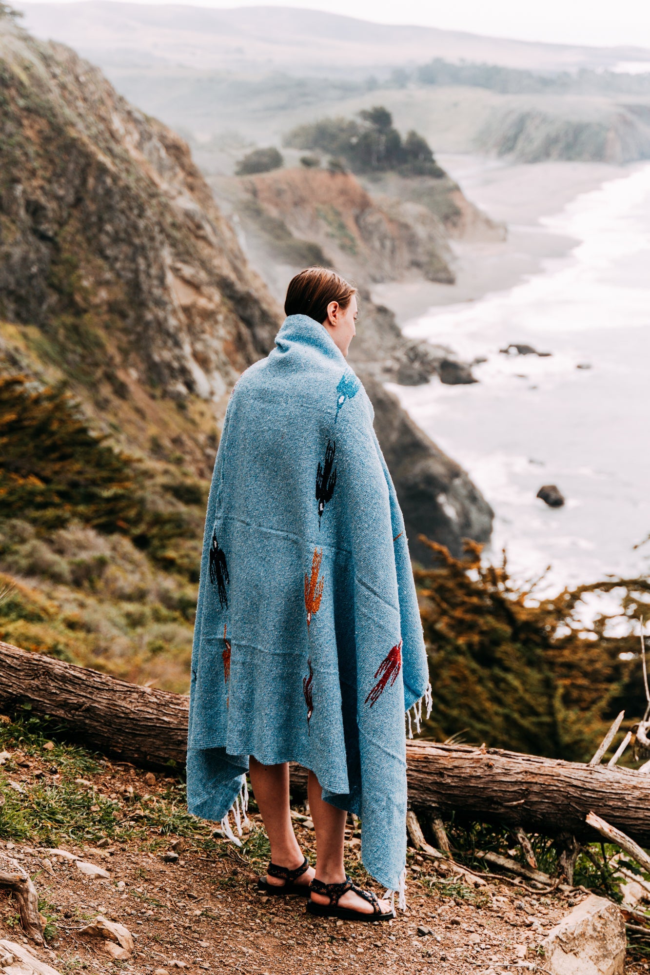 Sky Blue Baja Thunderbird Blanket - OVERLANDERS Outfitter
