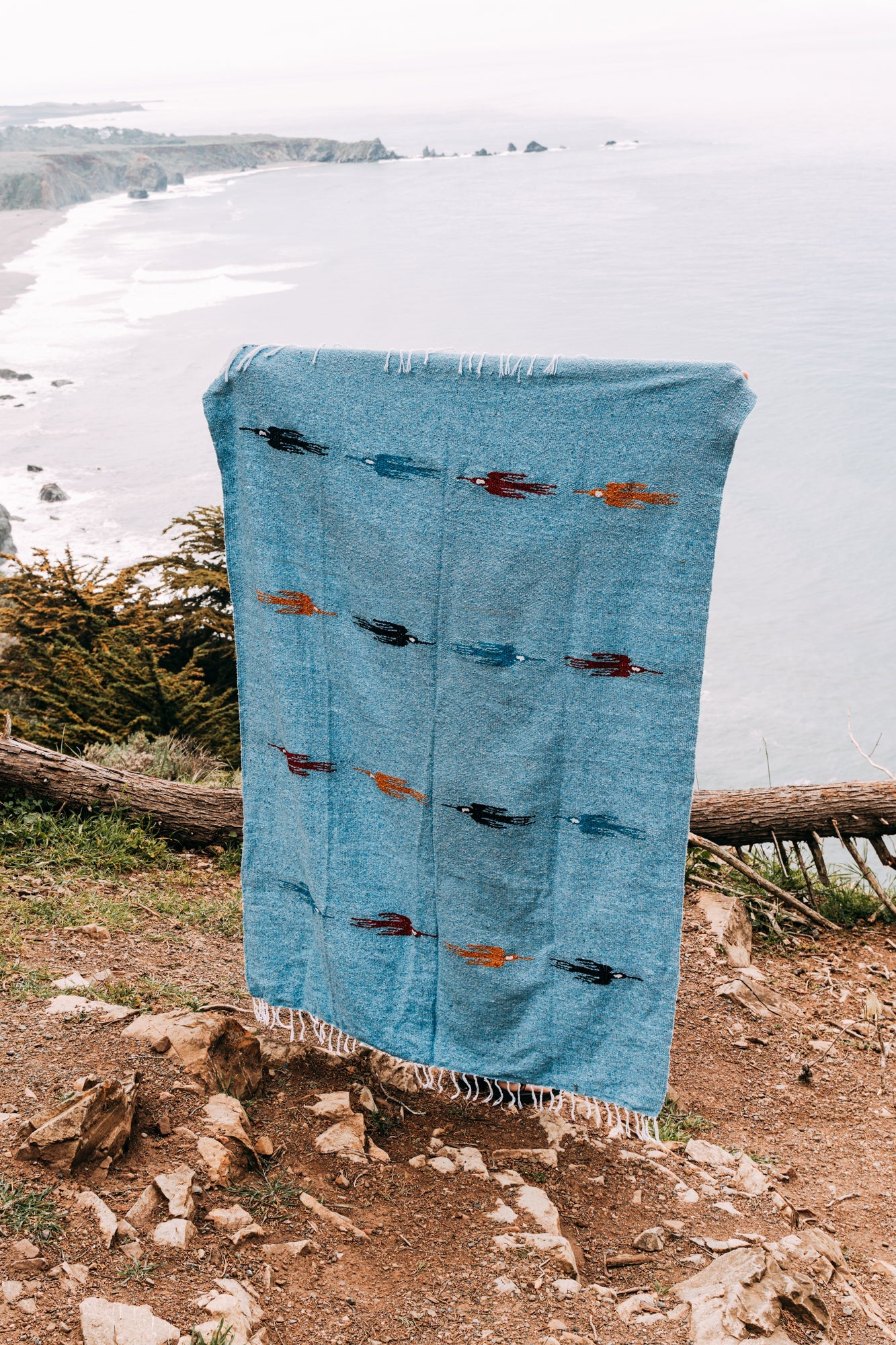 Sky Blue Baja Thunderbird Blanket - OVERLANDERS Outfitter