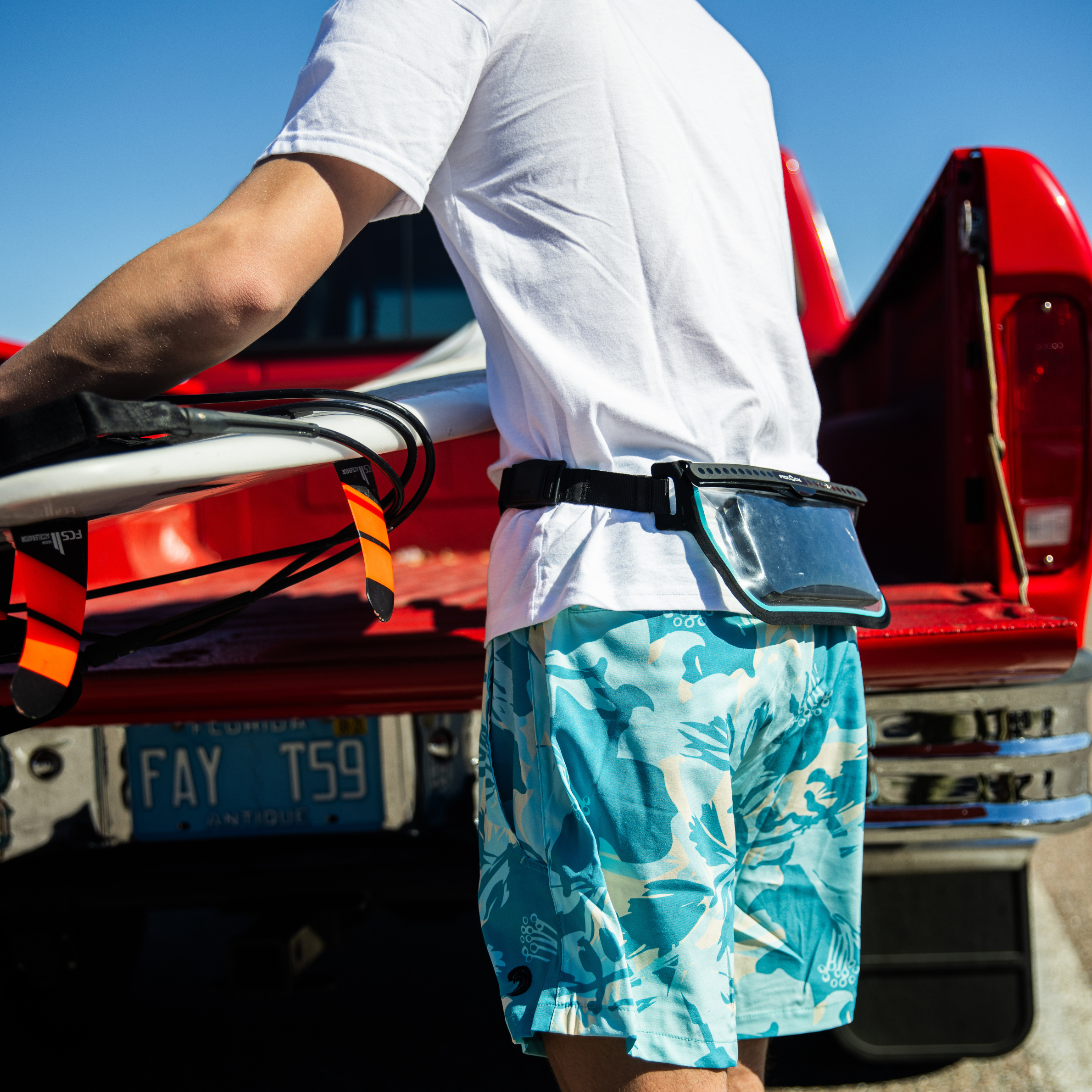 Waterproof Dry Pocket sling bag with adjustable strap and secure closure, ideal for outdoor activities and travel.