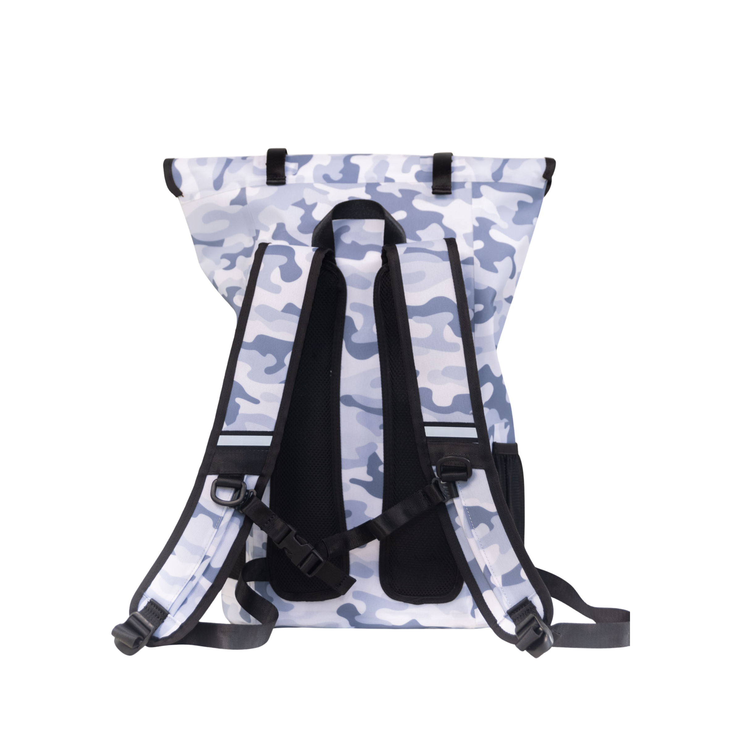 Snow camo waterproof floating backpack dry bag by Dry Pocket, ideal for outdoor and water activities, featuring durable dry bag design.