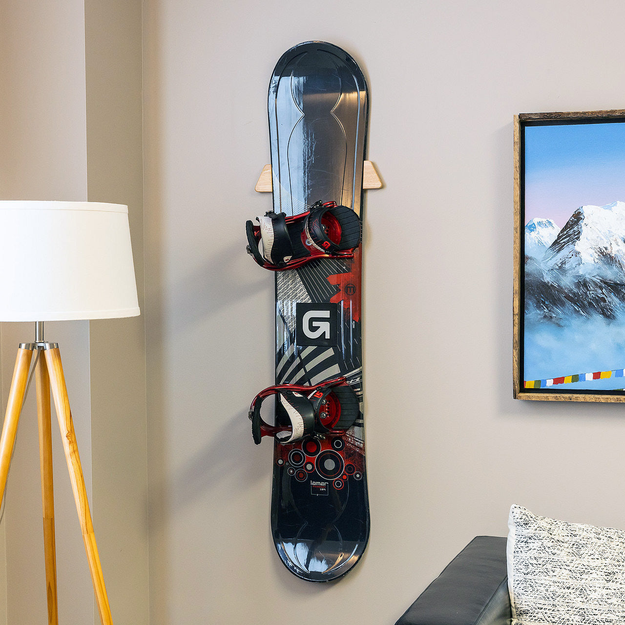Taos Snowboard Storage | Minimalist Wood Display Rack - OVERLANDERS Outfitter