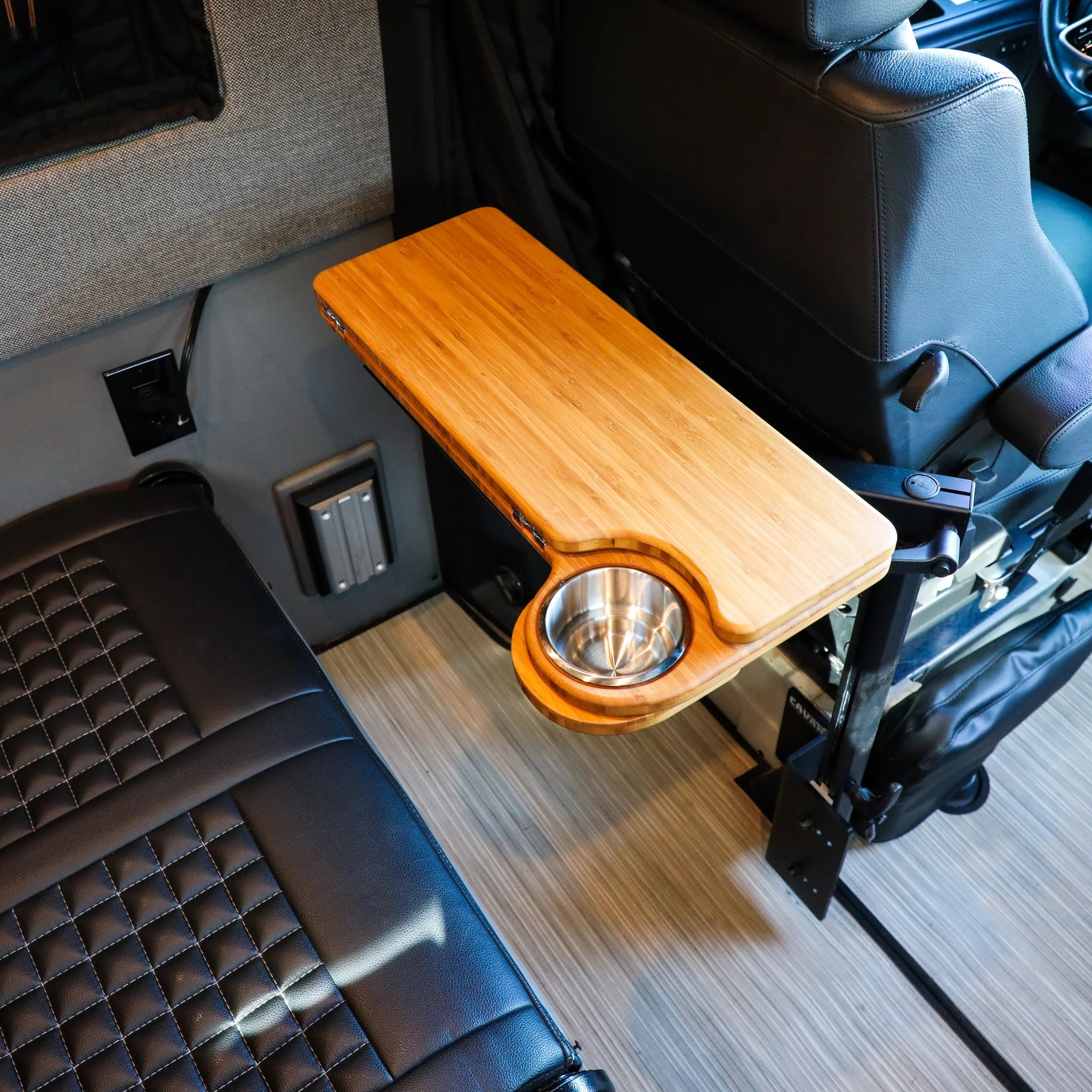 Canyon Adventure Vans Solo Folding Table Top, portable and compact CAV branded table surface for outdoor and camping use