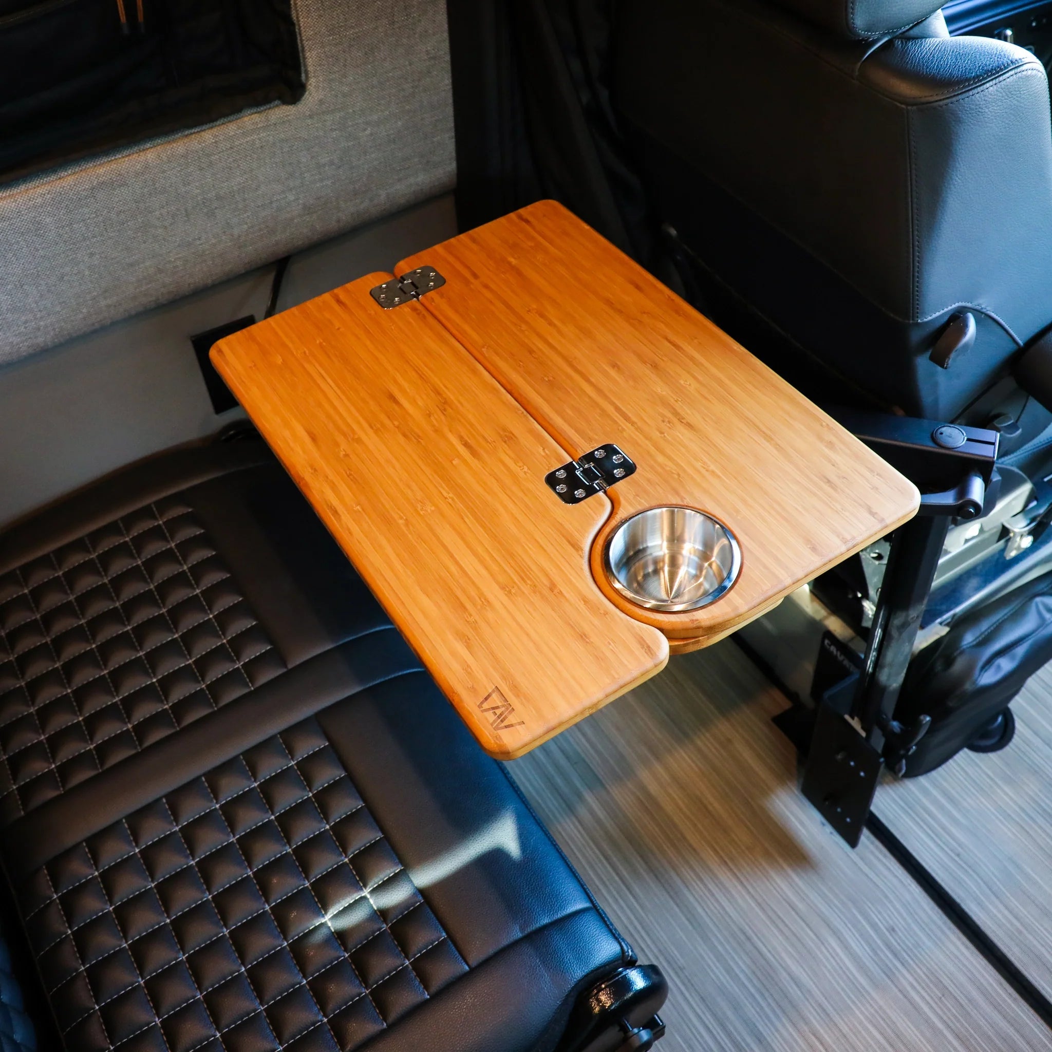 Canyon Adventure Vans Solo Folding Table Top by CAV branded product, showing a compact, portable table surface for outdoor use.