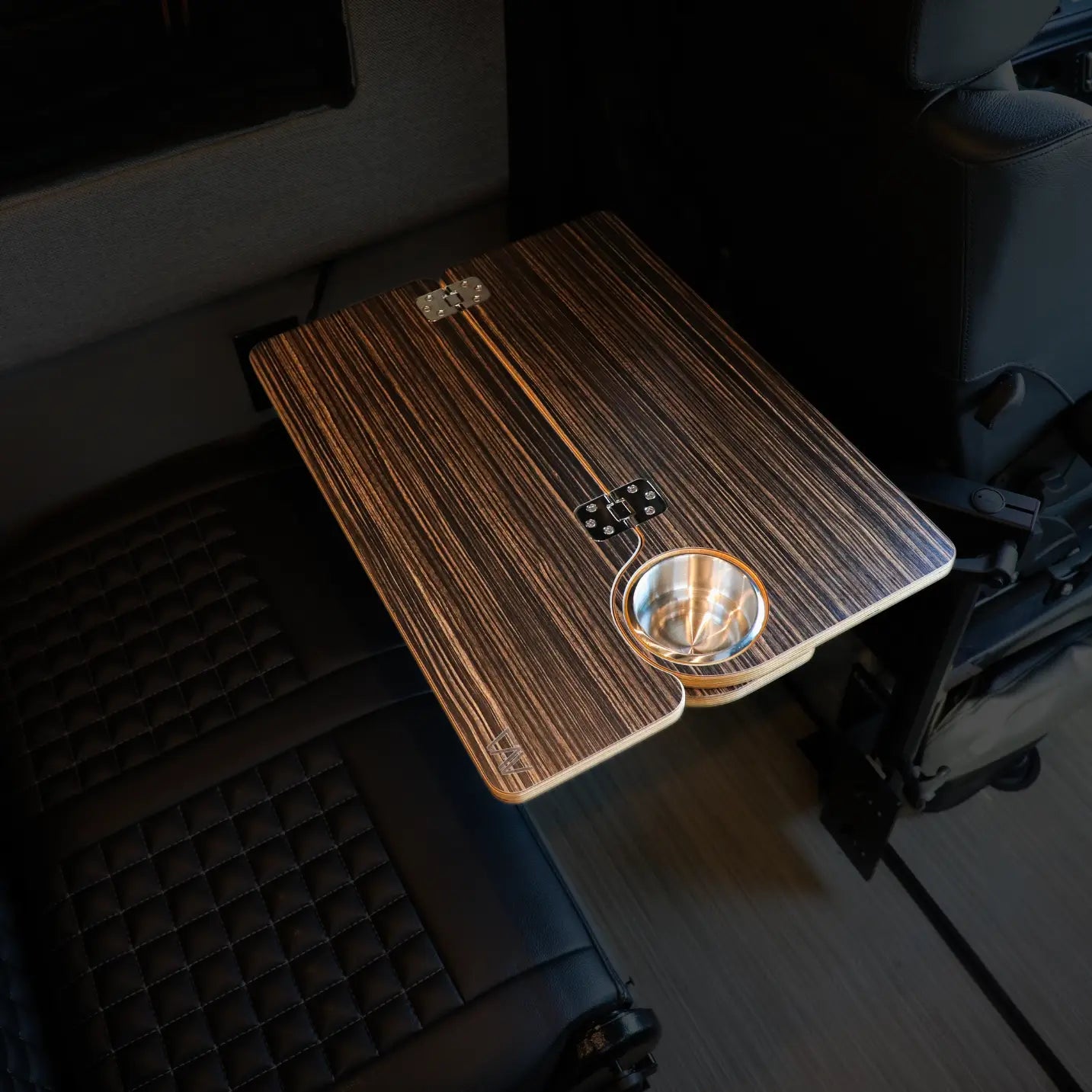 Canyon Adventure Vans Solo folding table top, portable and lightweight, designed for outdoor use with a sturdy surface.