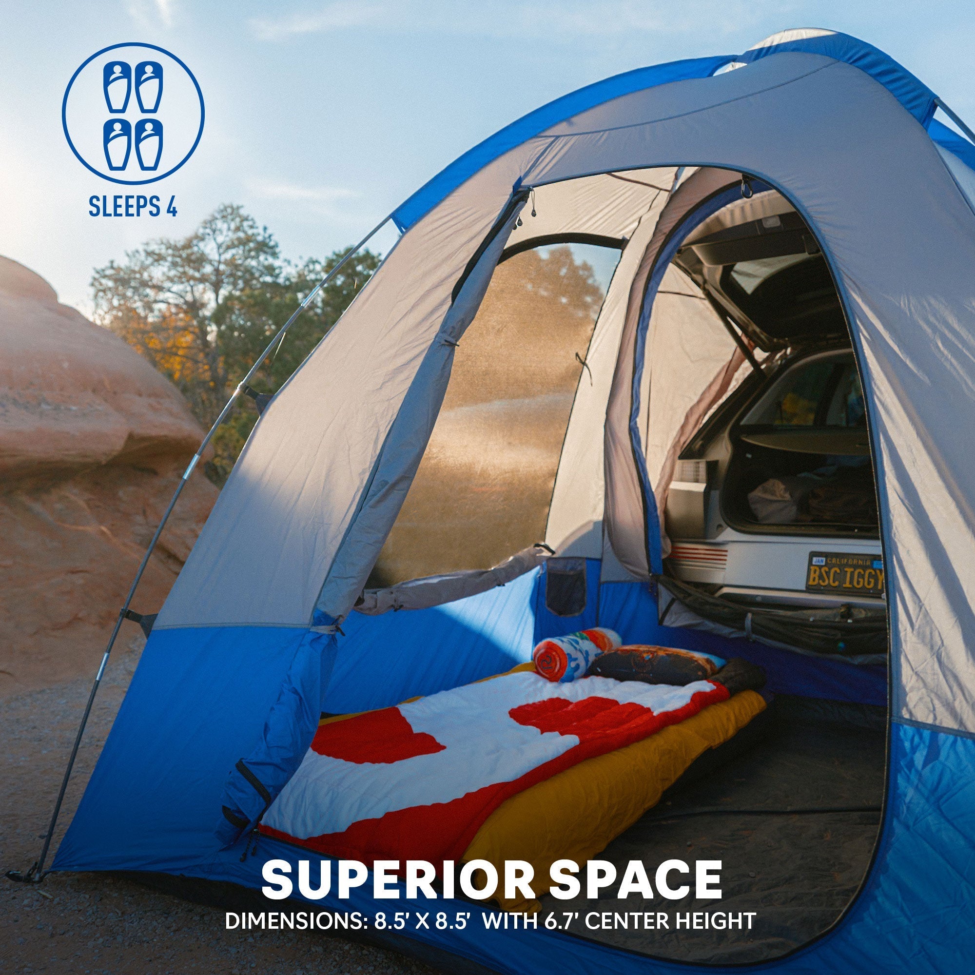 Backcountry Sportsman Sportz Dome-To-Go camping tent set up outdoors, featuring compact dome design for portable outdoor shelter.