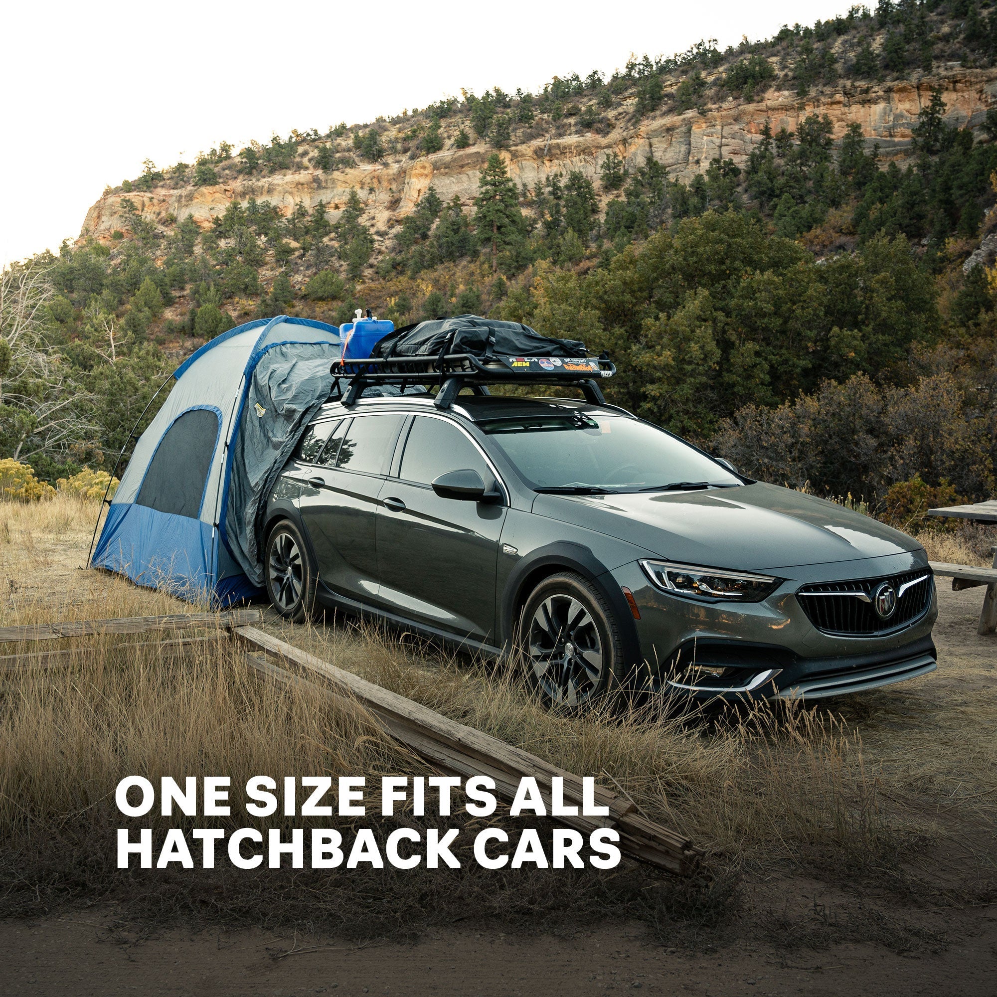 Sportz Dome-To-Go camping tent by Backcountry Sportsman set up outdoors with open door showing interior space and window details.