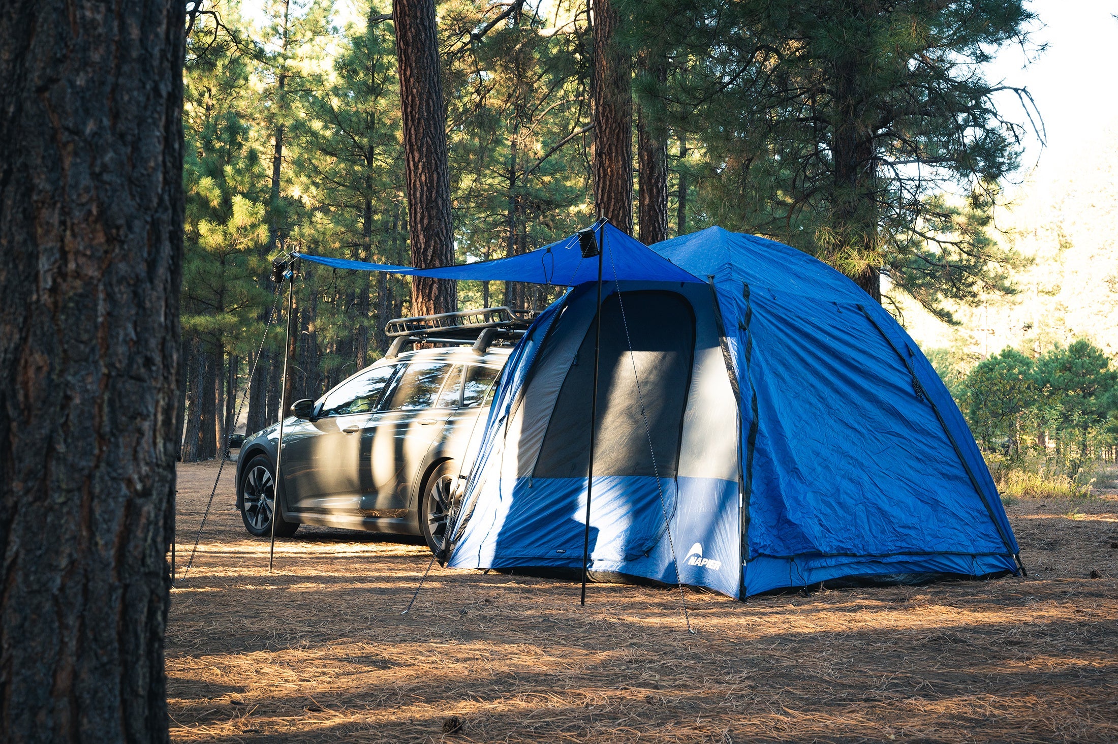 Backcountry Sportsman Sportz Dome-To-Go camping tent set up outdoors, featuring compact, portable design for outdoor adventures.