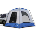 Backcountry Sportsman Sportz SUV Tent set up on a vehicle, showing the spacious interior and waterproof fabric for outdoor camping.