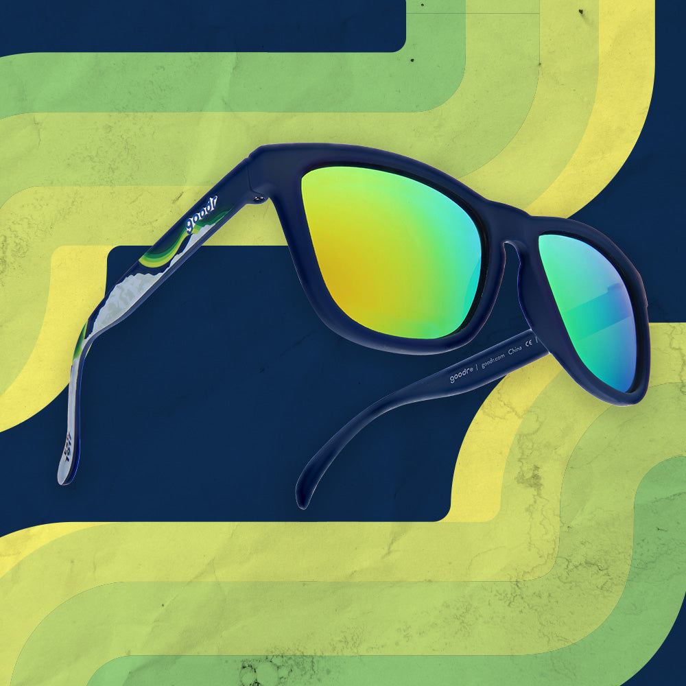 Rare Air Discs “Denali” Limited National Park OG polarized sunglasses with square frame and dark lenses.