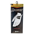 Srixon Cabretta leather golf glove with breathable design and snug fit, ideal for improved grip and comfort during play.