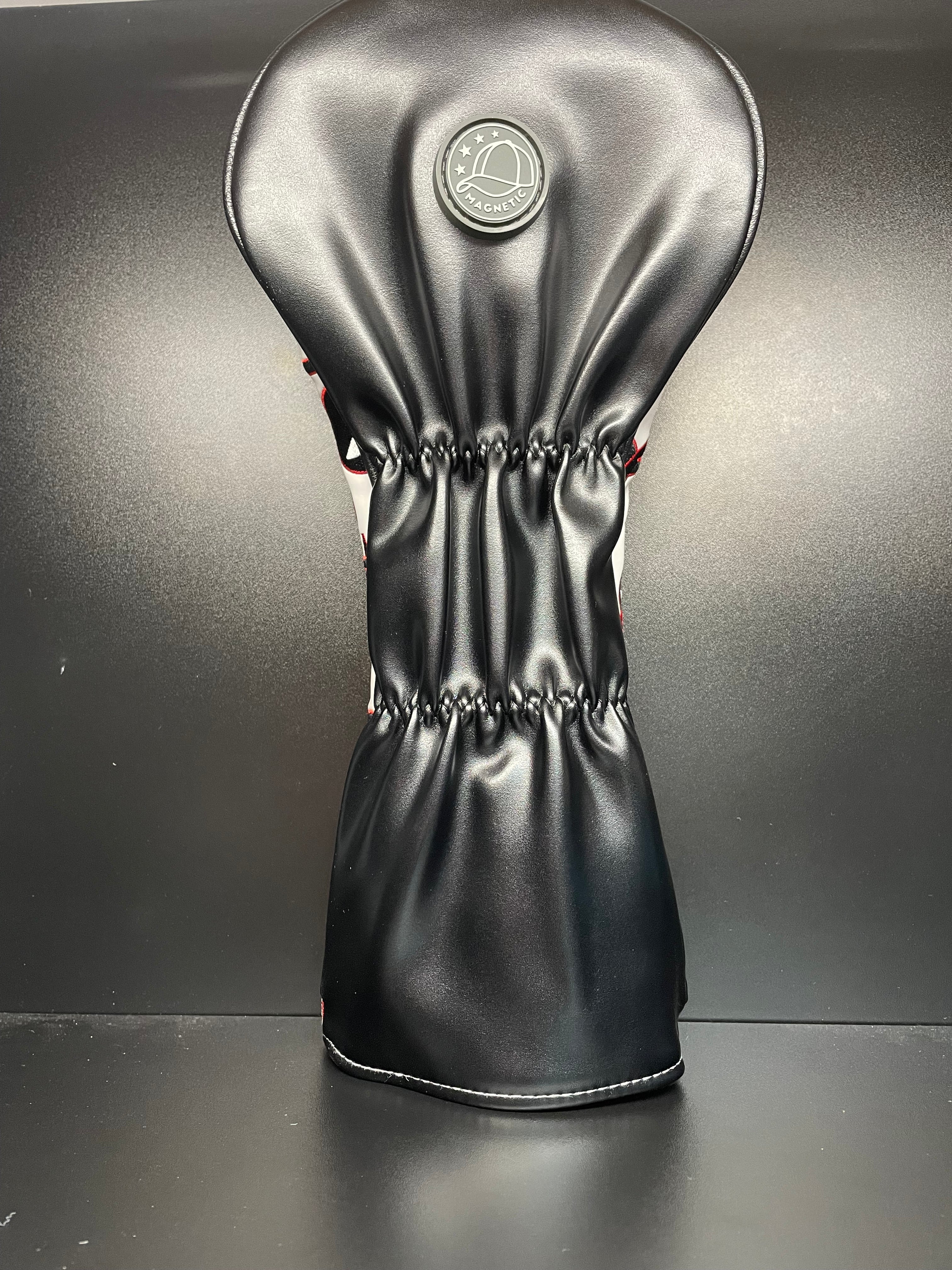 Stitched face magnetic golf club headcover by ParWestGolf, designed to protect and add style to your golf clubs.