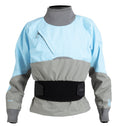 Women's Stoke Dry Top made with Hydrus 3.0 fabric by OVERLANDERS Outfitter, shown in a sleek, waterproof design for outdoor activities.