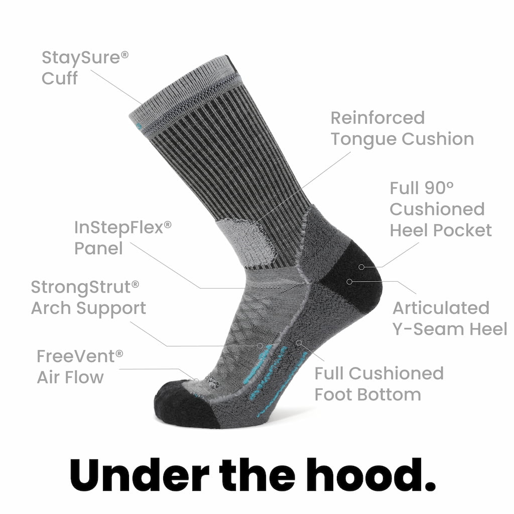 3 Pack Stone - Hike Crew Midweight Merino Wool Sock - OVERLANDERS Outfitter