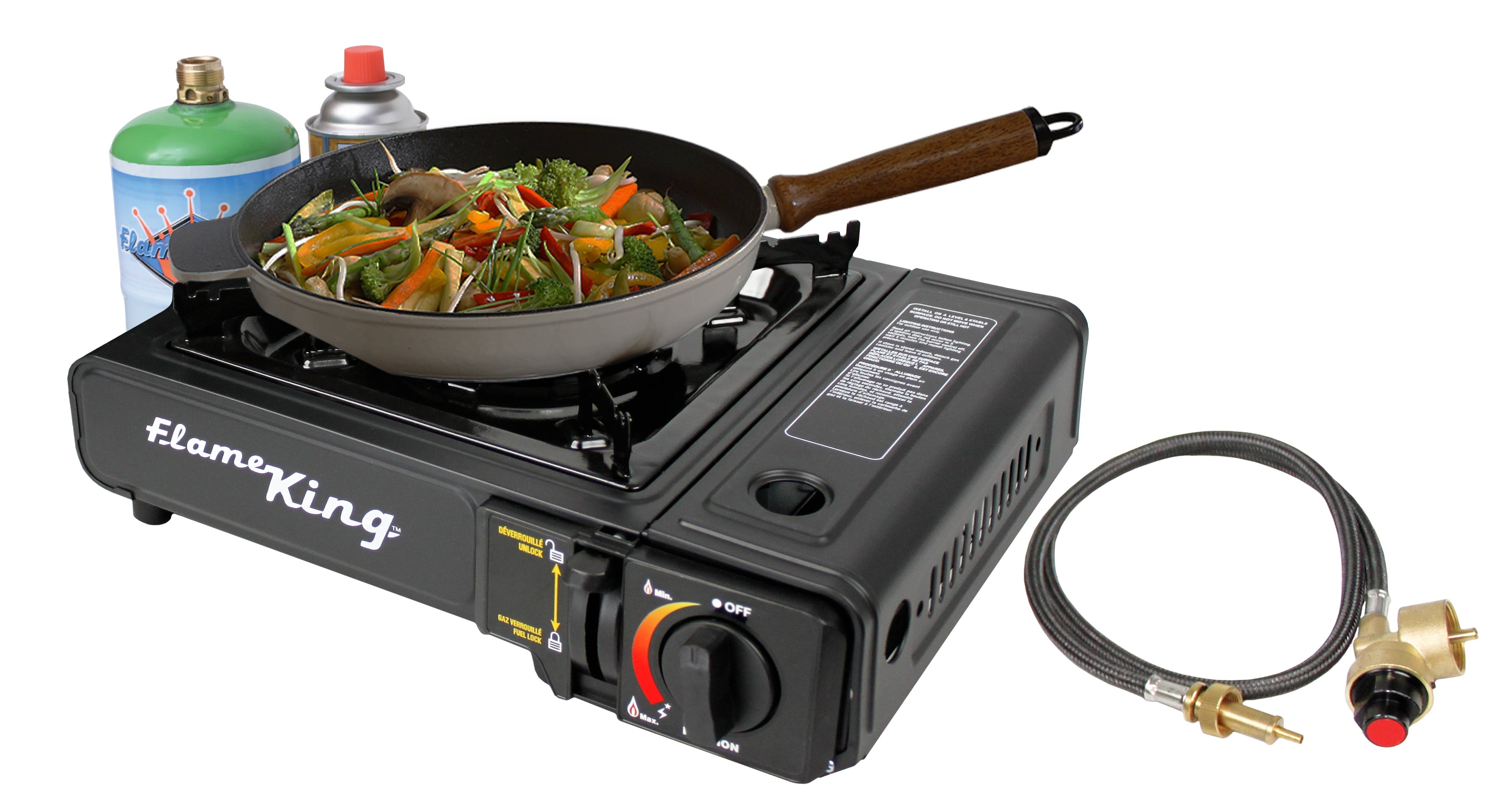 Flame King Portable Butane & Propane Gas Stove with Single Burner - We The Collective