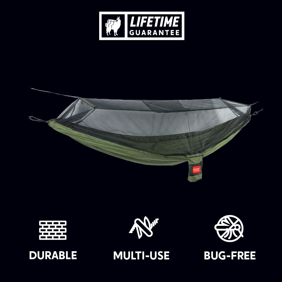 GrandTrunk Skeeter Beeter XT mosquito net hammock featuring a durable design and breathable mesh for outdoor shelter.