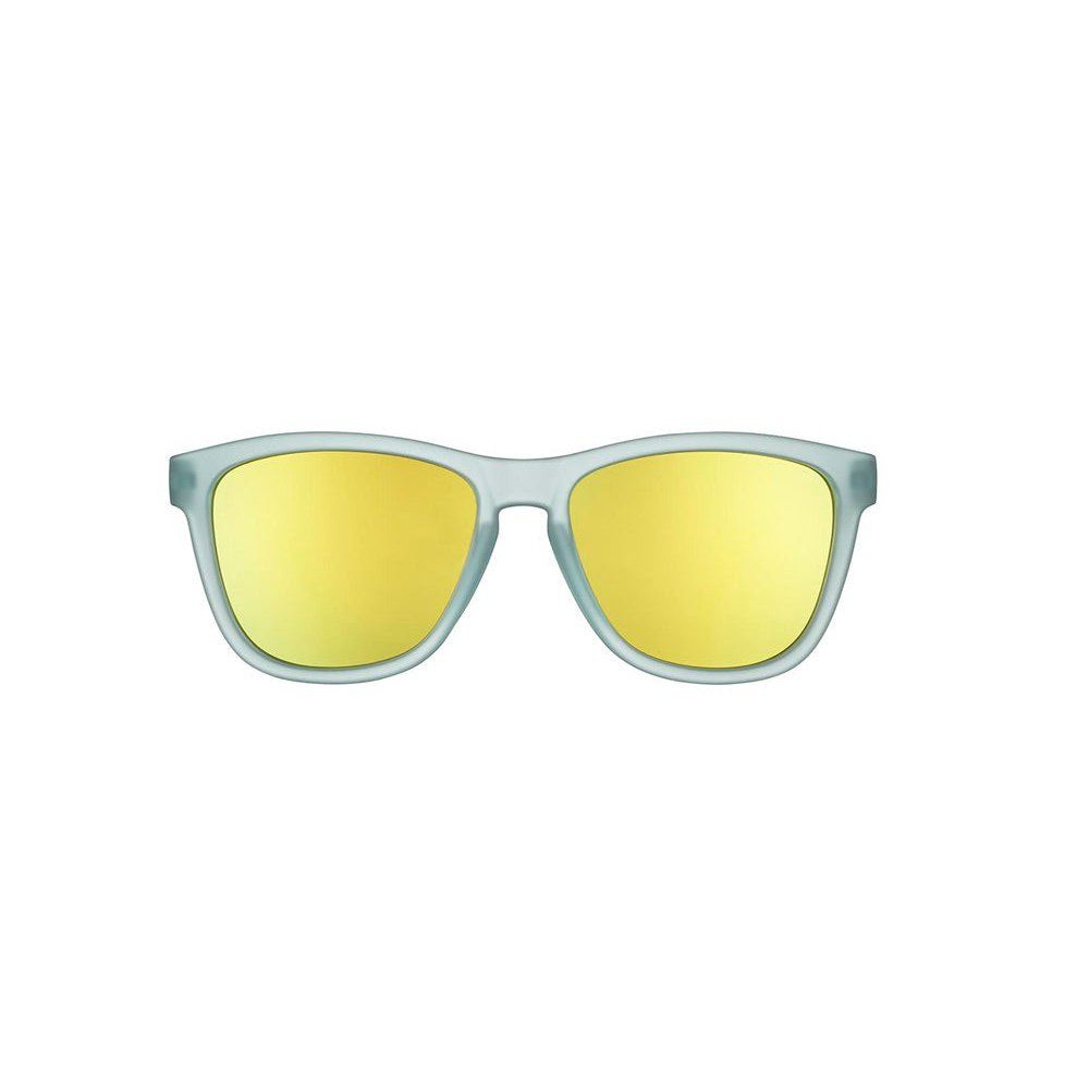 Rare Air Discs Sunbathing With Wizards OG Premium sunglasses shown from the front, featuring stylish sunglasses with a sunbathing wizard design.