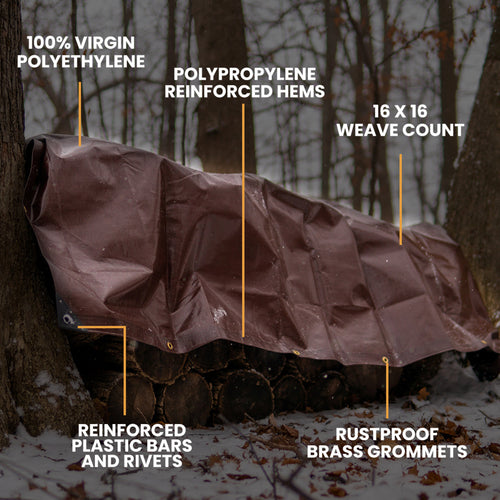 20’ x 40’ Super Heavy Duty Poly Tarp - OVERLANDERS Outfitter