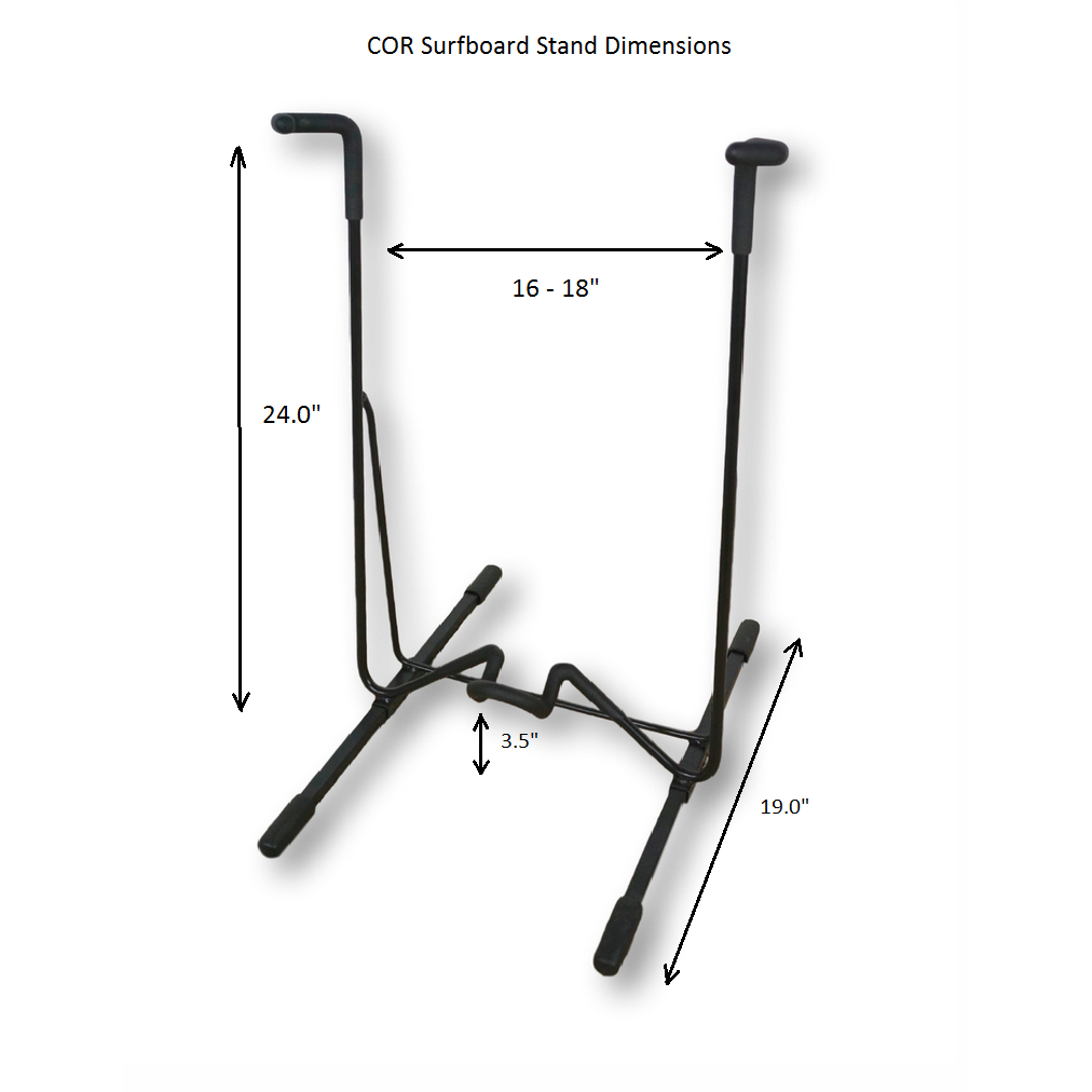 Freestanding Surfboard Floor Stand - OVERLANDERS Outfitter