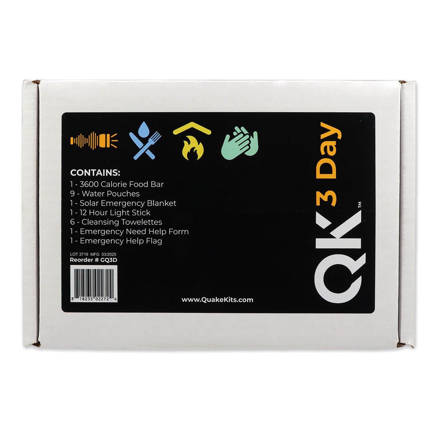 3 Day Quick Grab Kit | Quake Kits 72 Hour Bug Out Bag - We The Collective