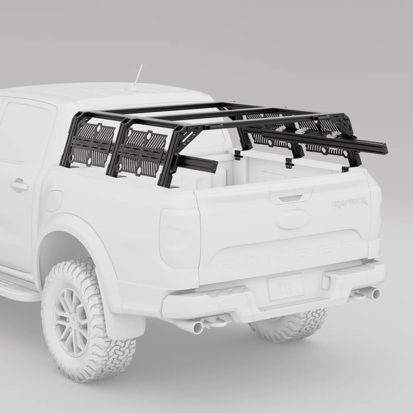 Ford Ranger Pickup Truck Pre-configured XTR3 Bed Rack + MOLLE Packages - OVERLANDERS Outfitter