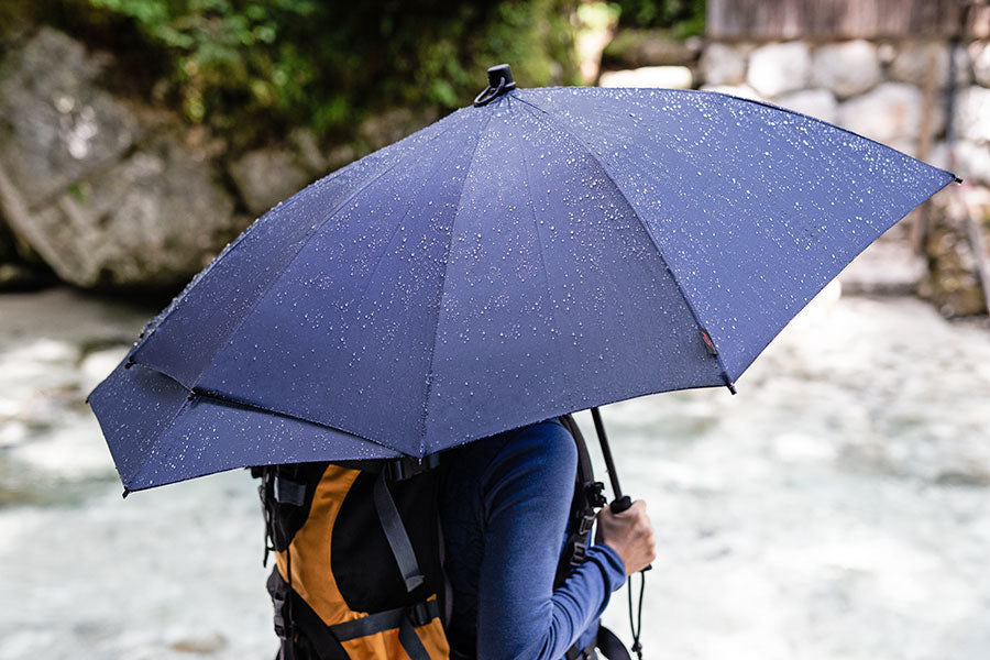 Swing Backpack Trekking Umbrella – Hands-Free Storm Protection, Patented Backpack Canopy Extension, Lightweight & Windproof, Ergonomic Handle - OVERLANDERS Outfitter