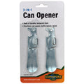 Two 3-way can openers from quakekits.com, featuring ergonomic handles and stainless steel blades for easy, versatile can opening.
