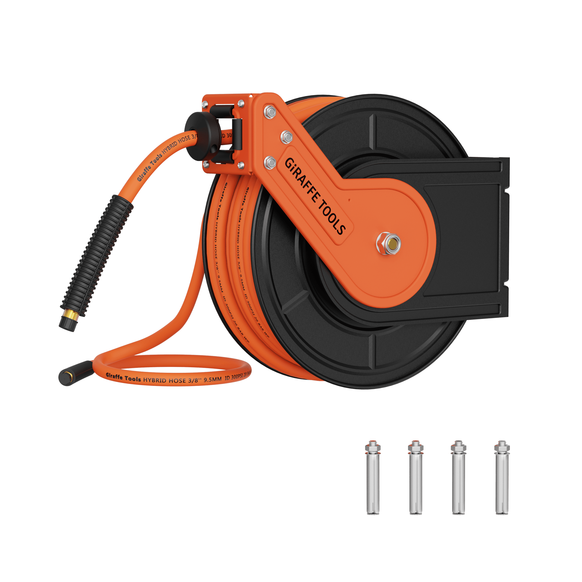Retractable Air Hose Reel-Alloy Steel Reel-3/8in 25ft-50ft - OVERLANDERS Outfitter