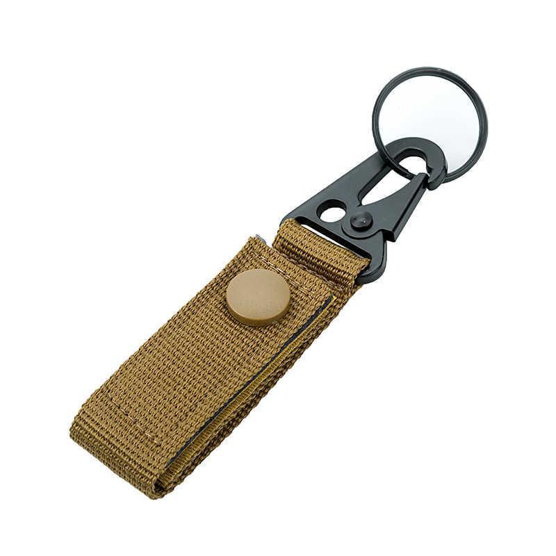 Outdoor nylon eagle beak hook by Bean's Moto Booth, featuring a sturdy metal hook with a nylon strap and eagle beak design.